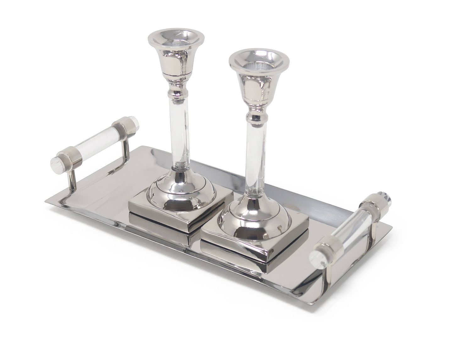 Candlestick Set with Tray (Available in Multiple Colors)