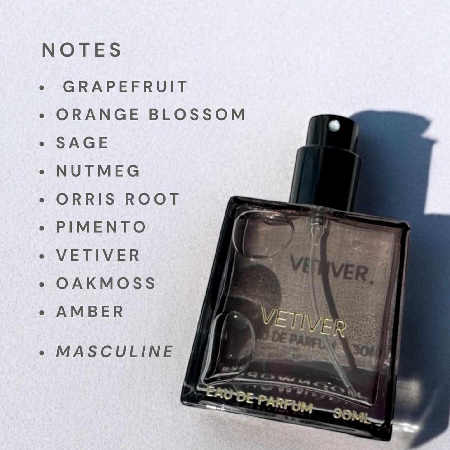 Vetiver Perfume Grey Vetiver Dupe 1oz