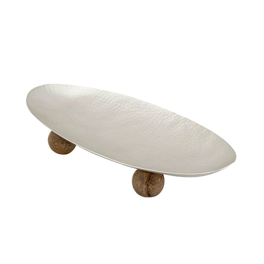 Hammered Silver Oblong Tray