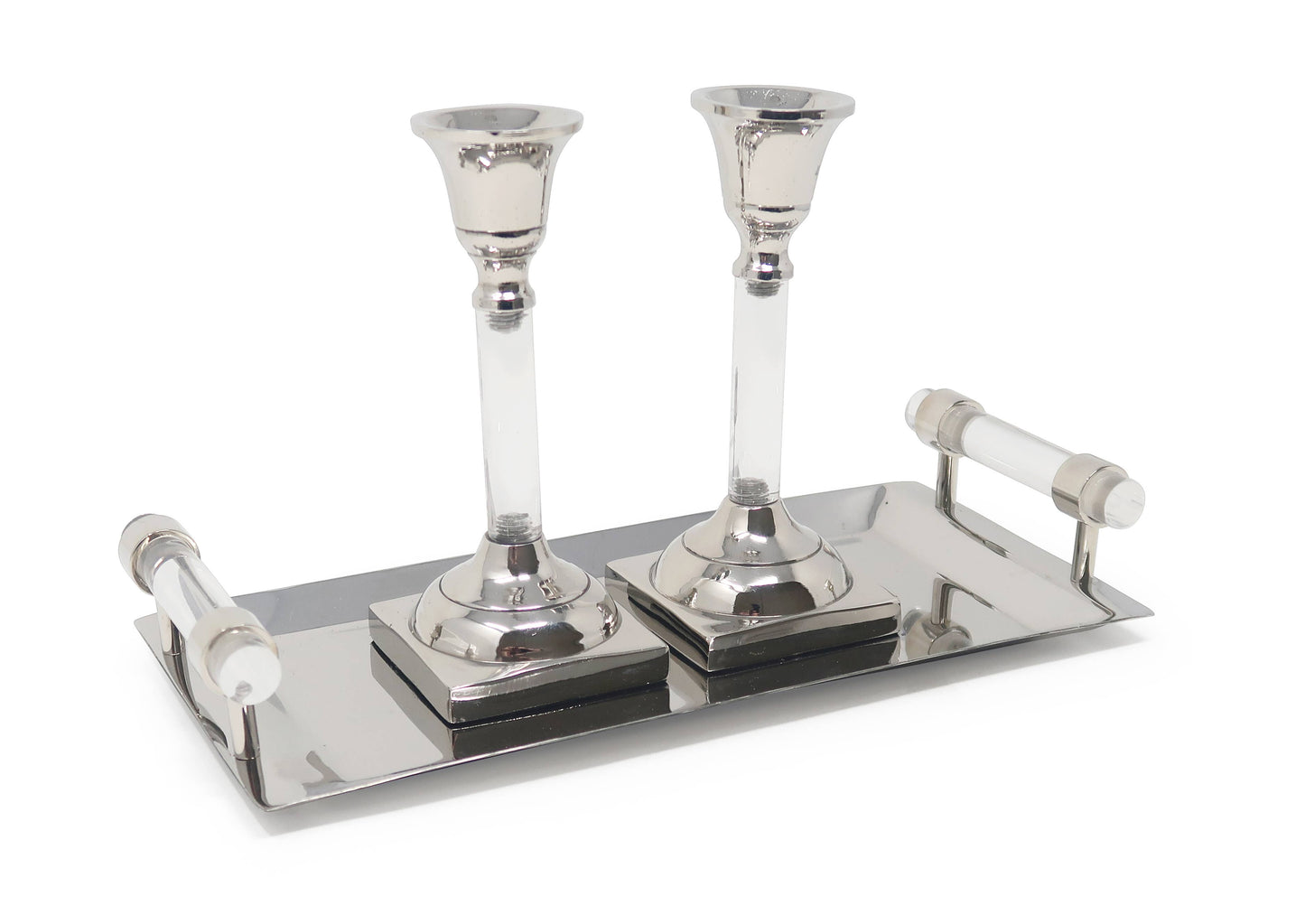 Candlestick Set with Tray (Available in Multiple Colors)