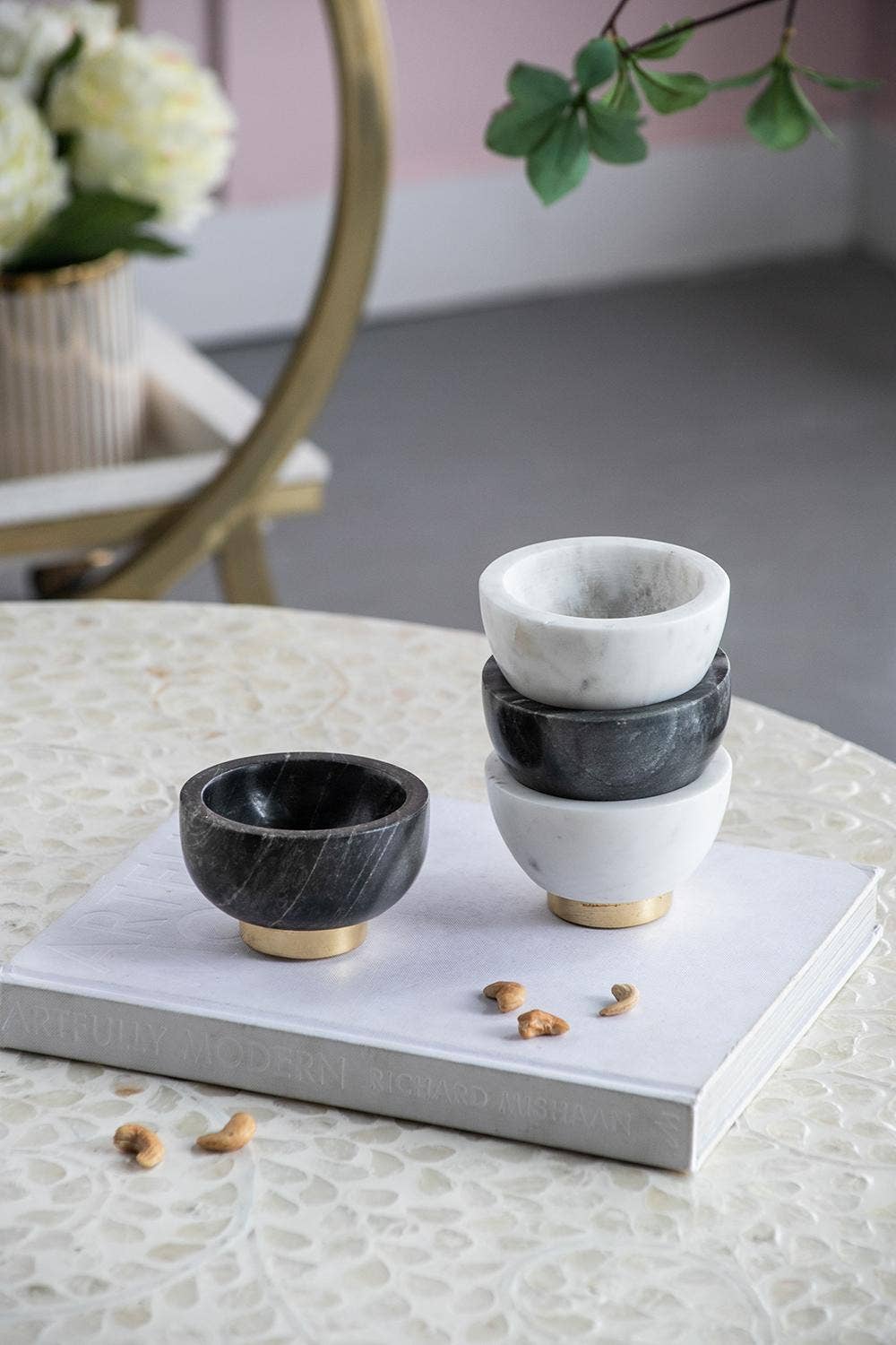 Set of /2 Marble Bowls