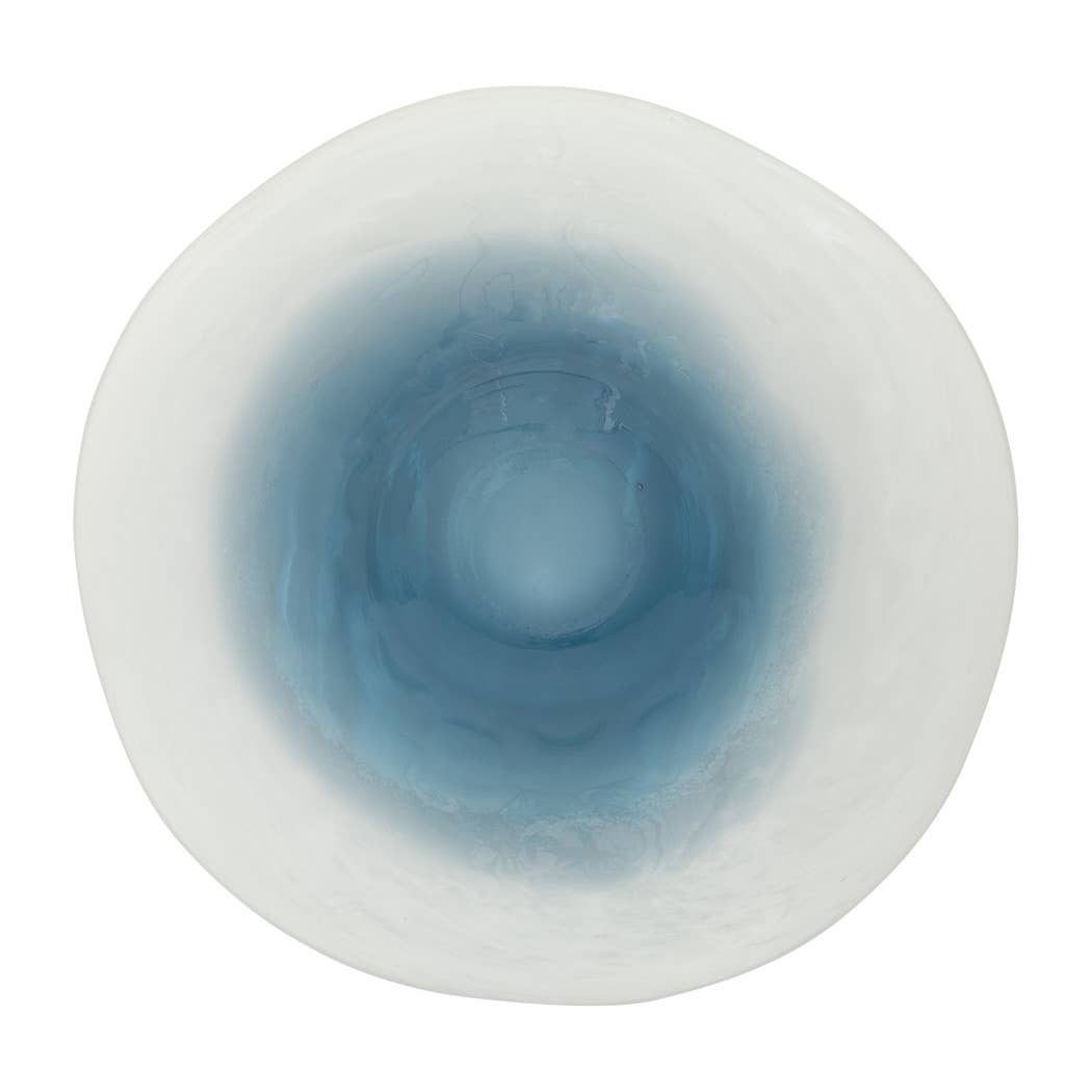 Glass Coastal-Inspired Waters Decorative Bowl - Blue, 12 in.