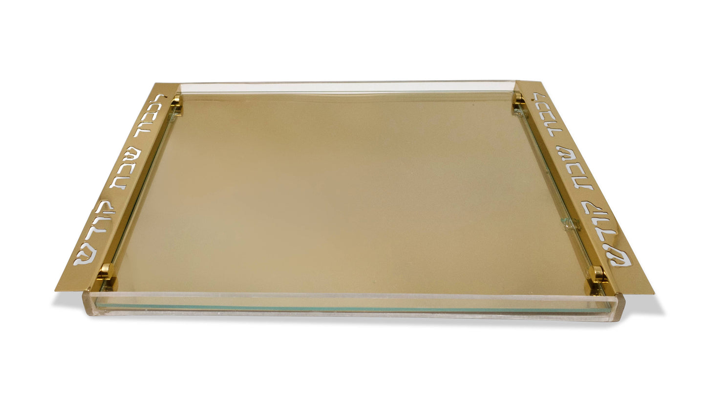 Acrylic Challah Tray With Imprinted Handles