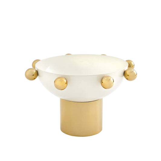 White and Gold Nut Bowl