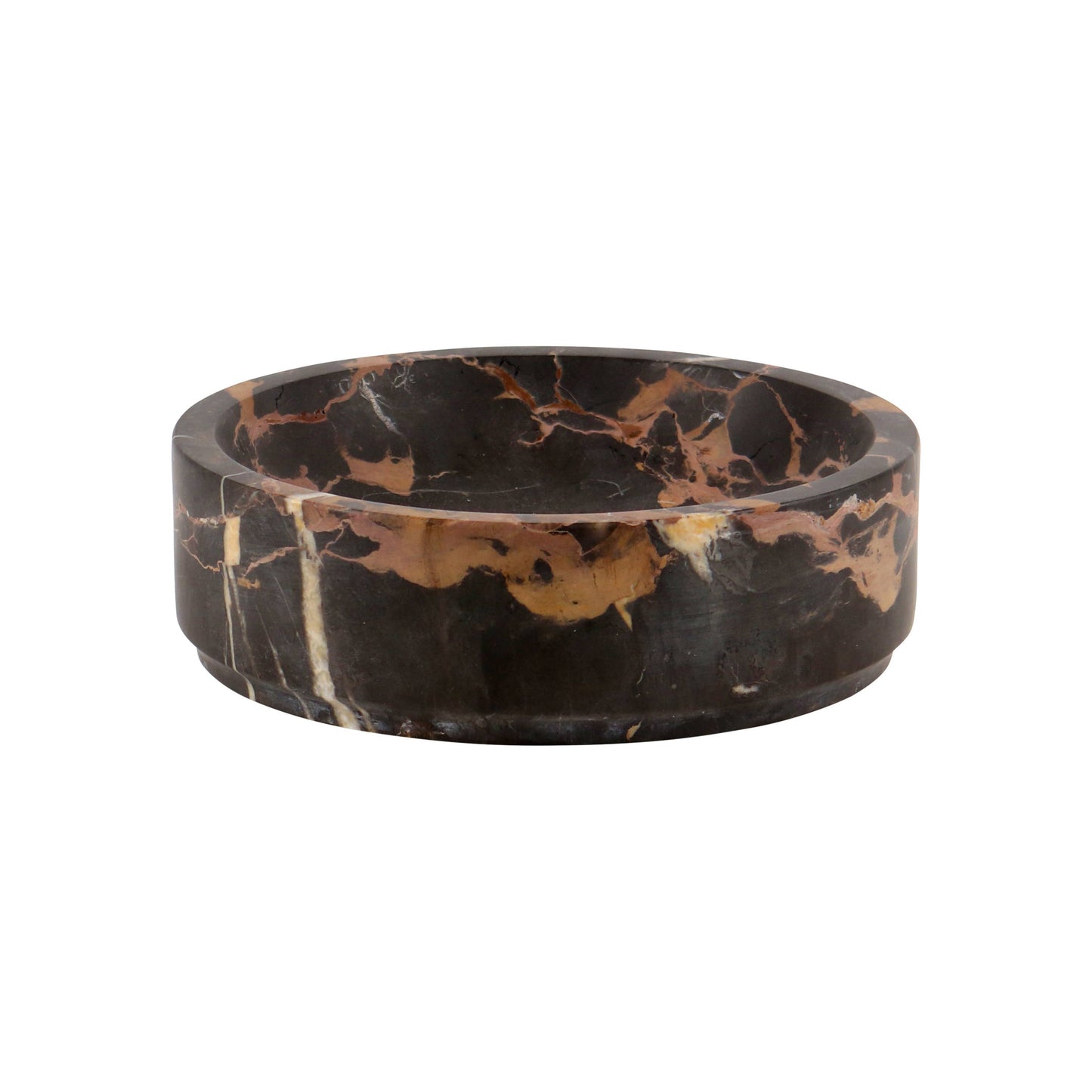 Black & Gold Marble 8" Honed Finish