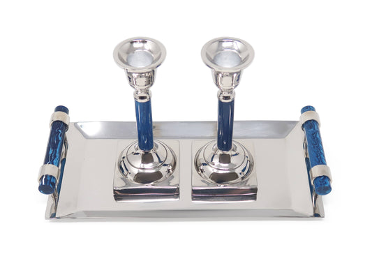 Candlestick Set with Tray (Available in Multiple Colors)
