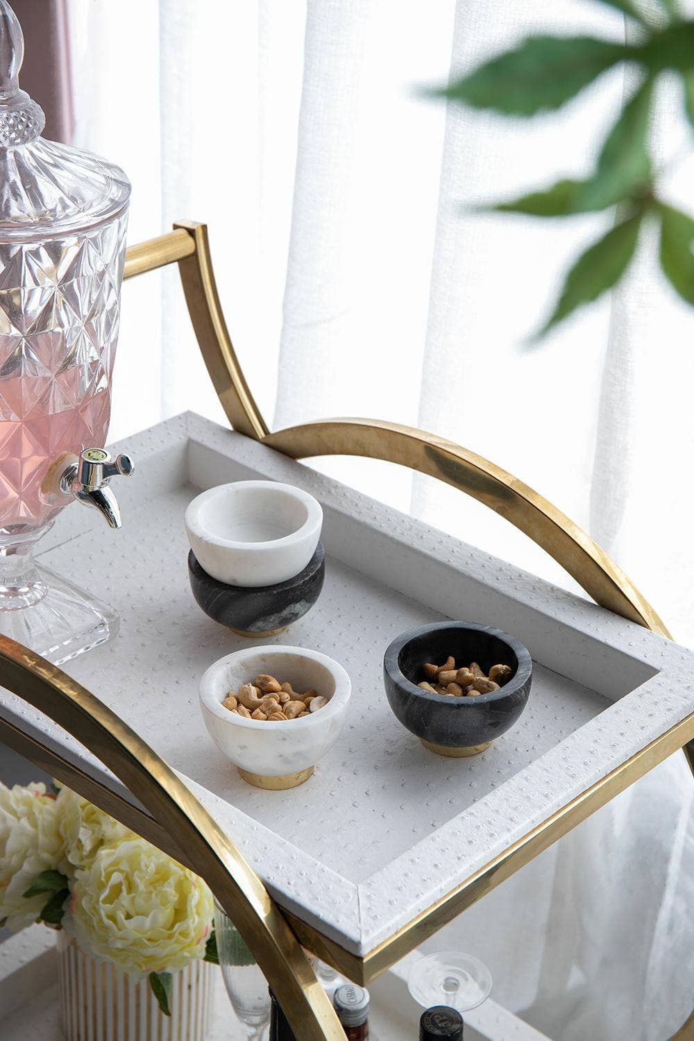 Set of /2 Marble Bowls