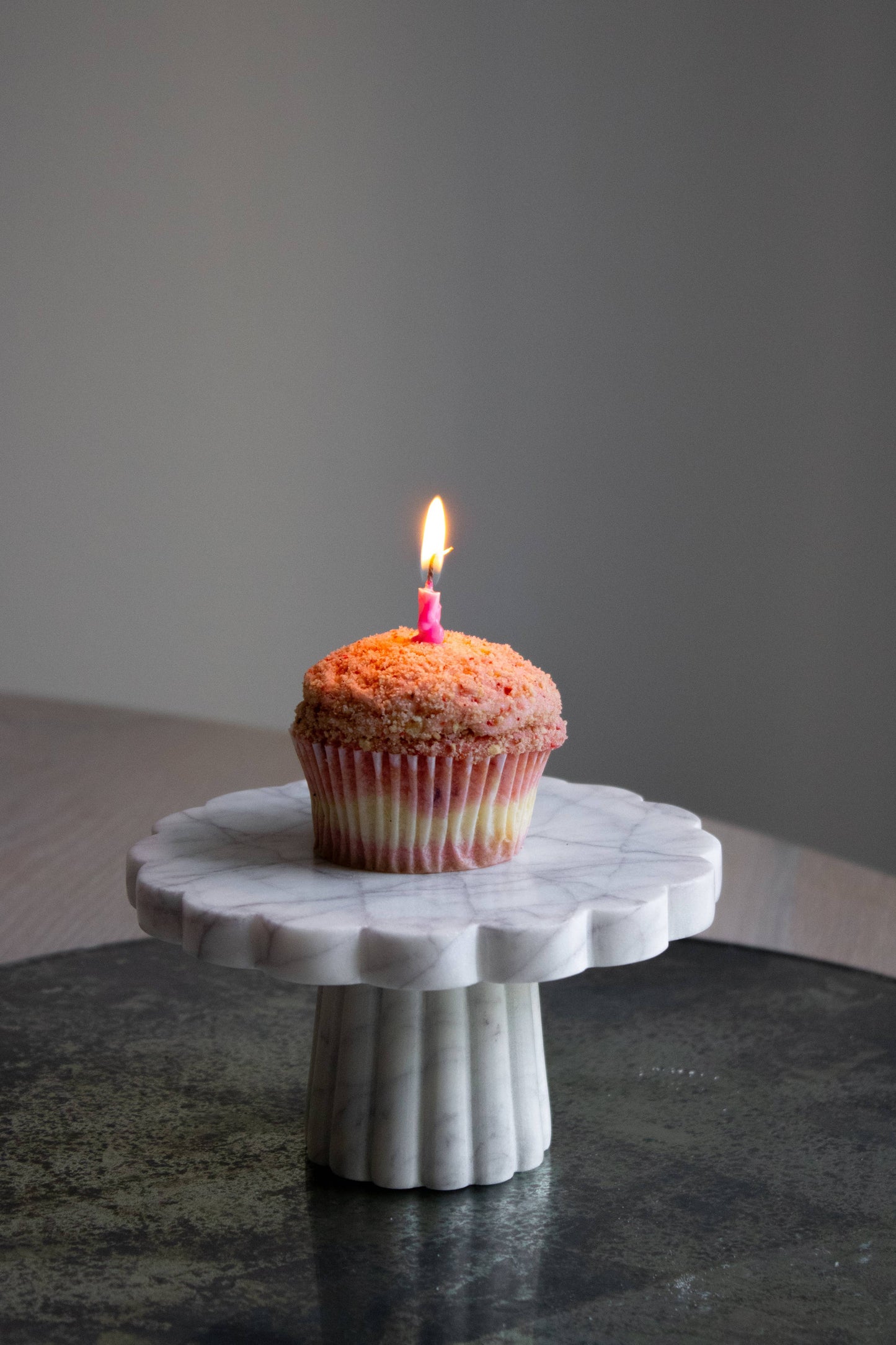 Verona White Marble Small Cake Stand