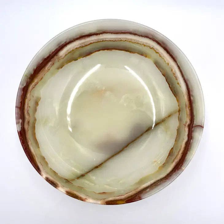 Decorative Bowl in Marble and Onyx - 10": Verona Marble