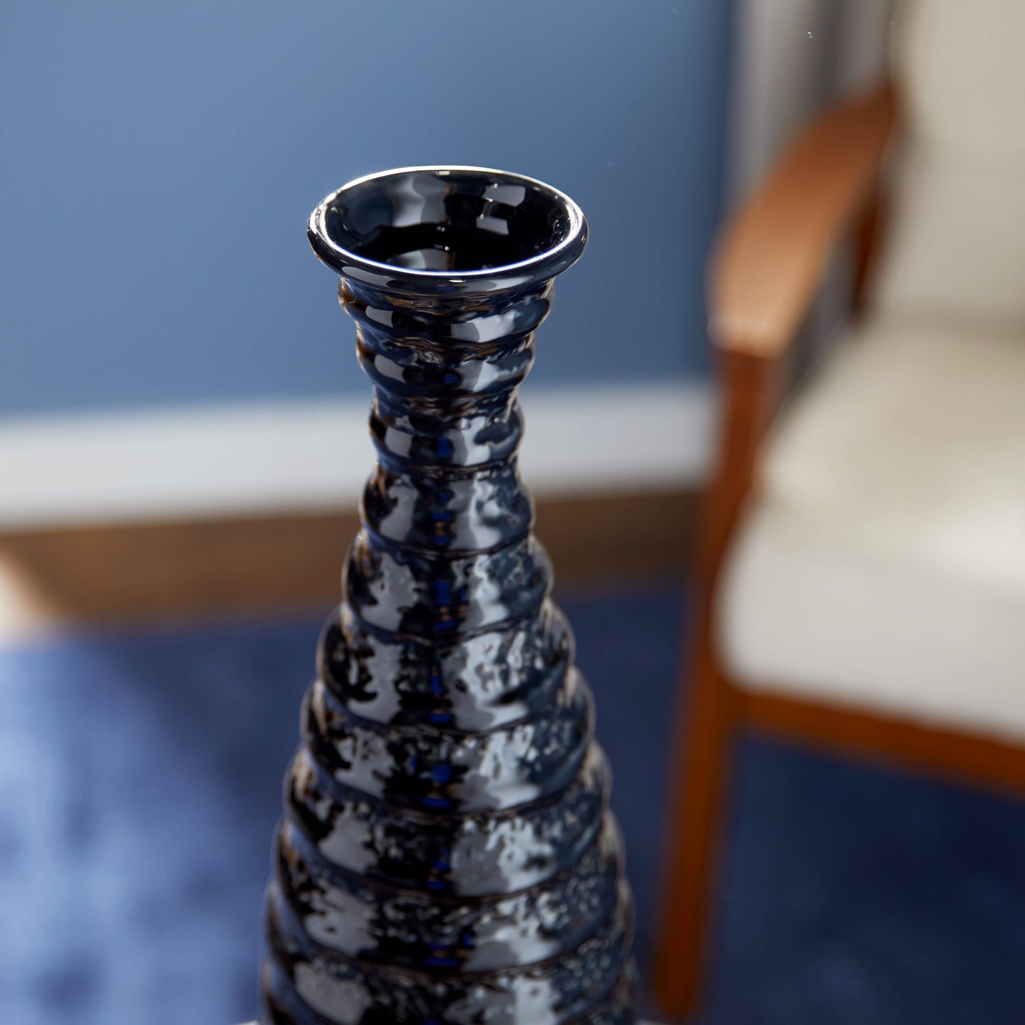 Traditional Black Ceramic Vase