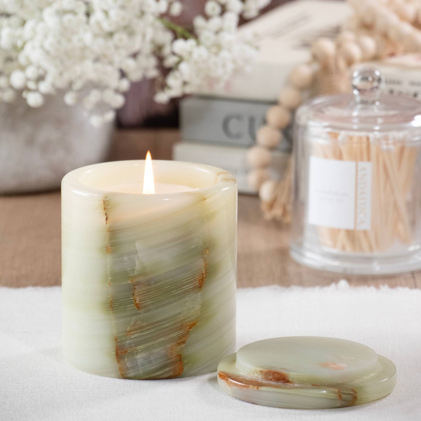 Botanique Neroli Amber Luxe Onyx Candle