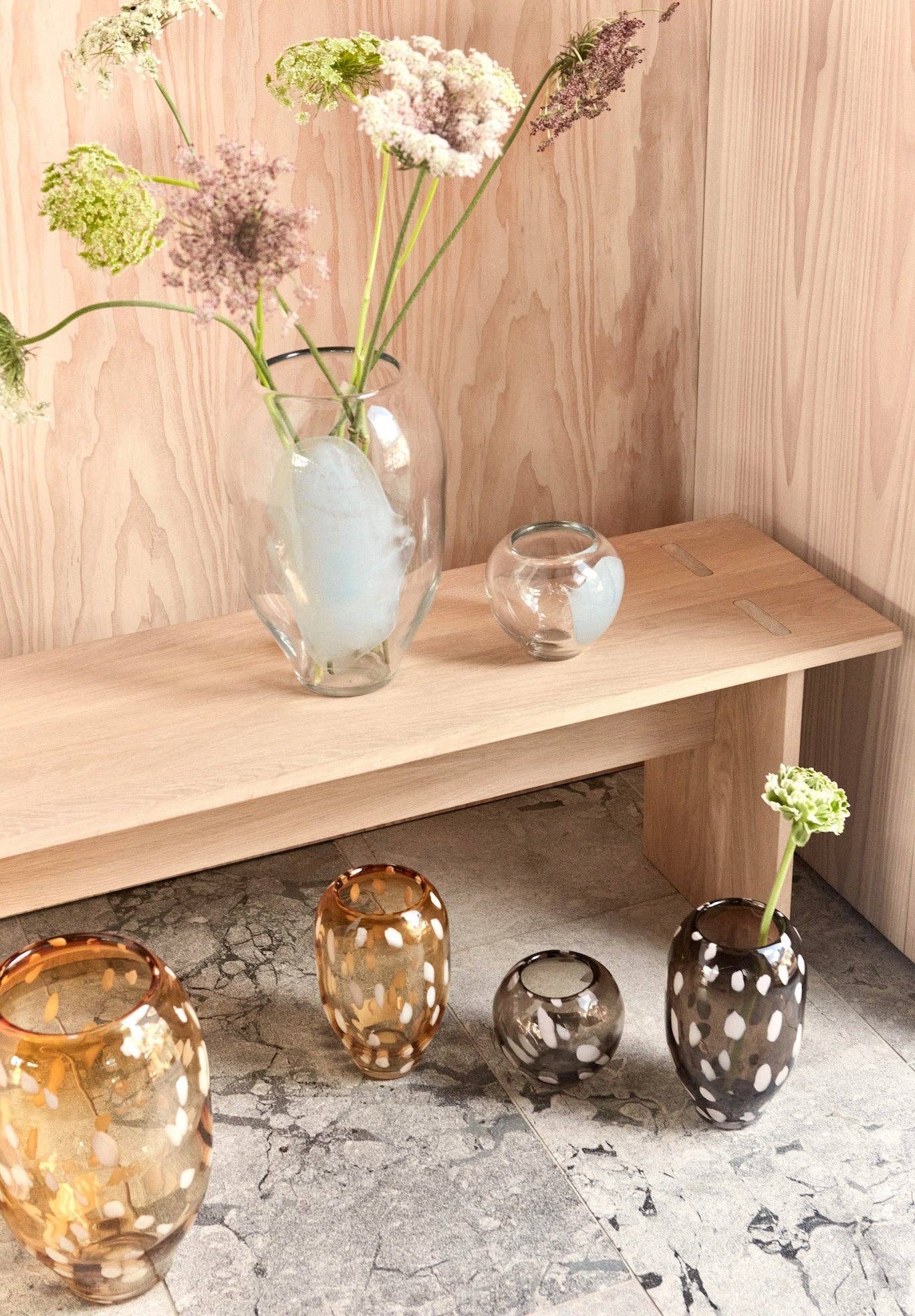 Jali Large Vase in Amber