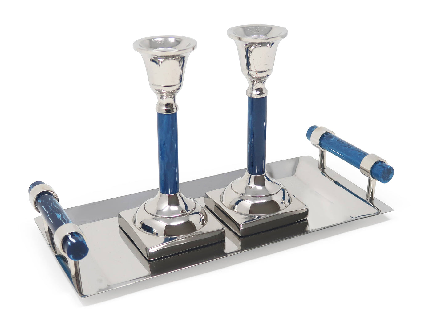 Candlestick Set with Tray (Available in Multiple Colors)