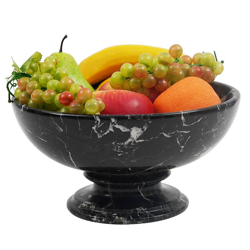 Handmade Marble Fruit Dish / Bowl Design C: Green