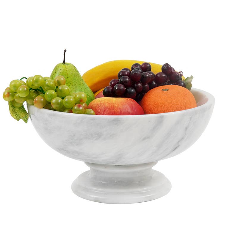 Handmade Marble Fruit Dish / Bowl Design C: Green