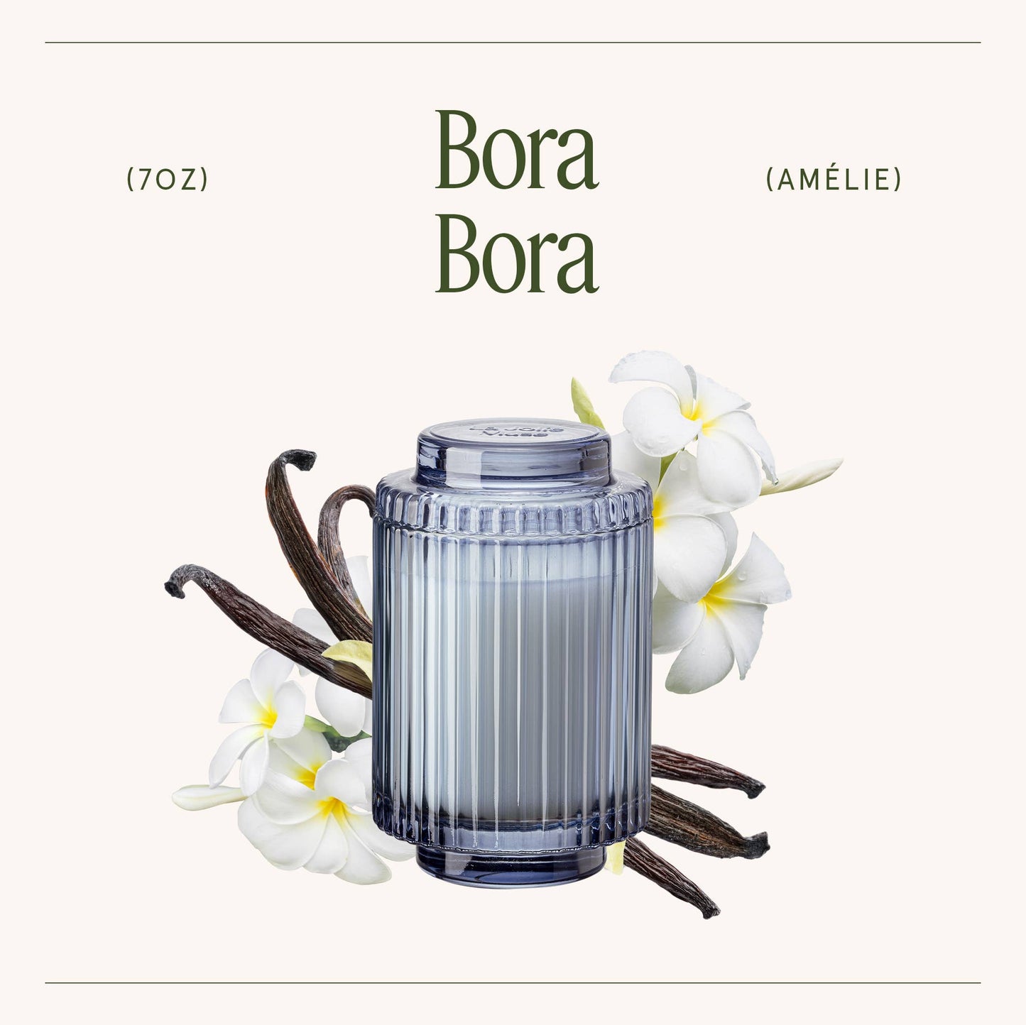 Scented Candle - Bora Bora - 7oz | La Jolie Muse