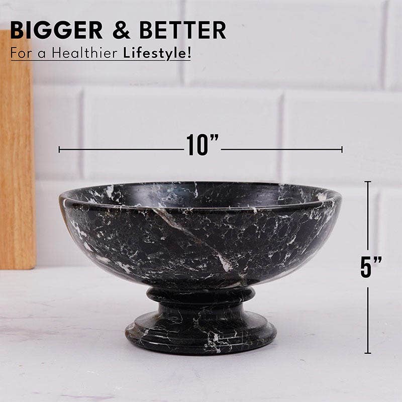 Handmade Marble Fruit Dish / Bowl Design C: Green