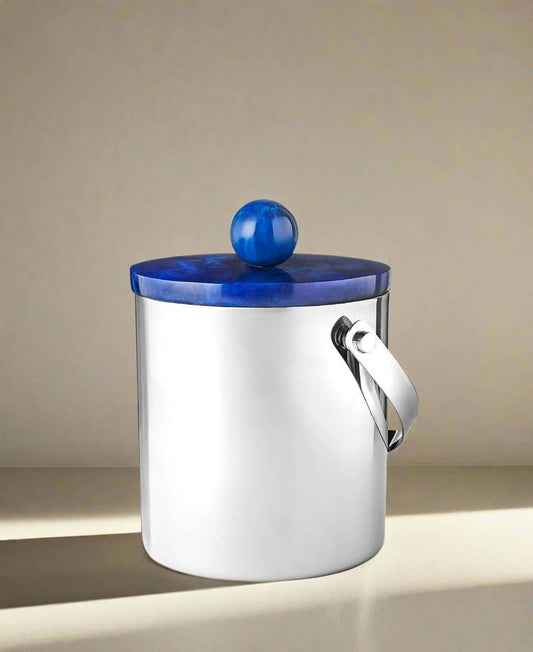Azure Blue Resin Ice Bucket
