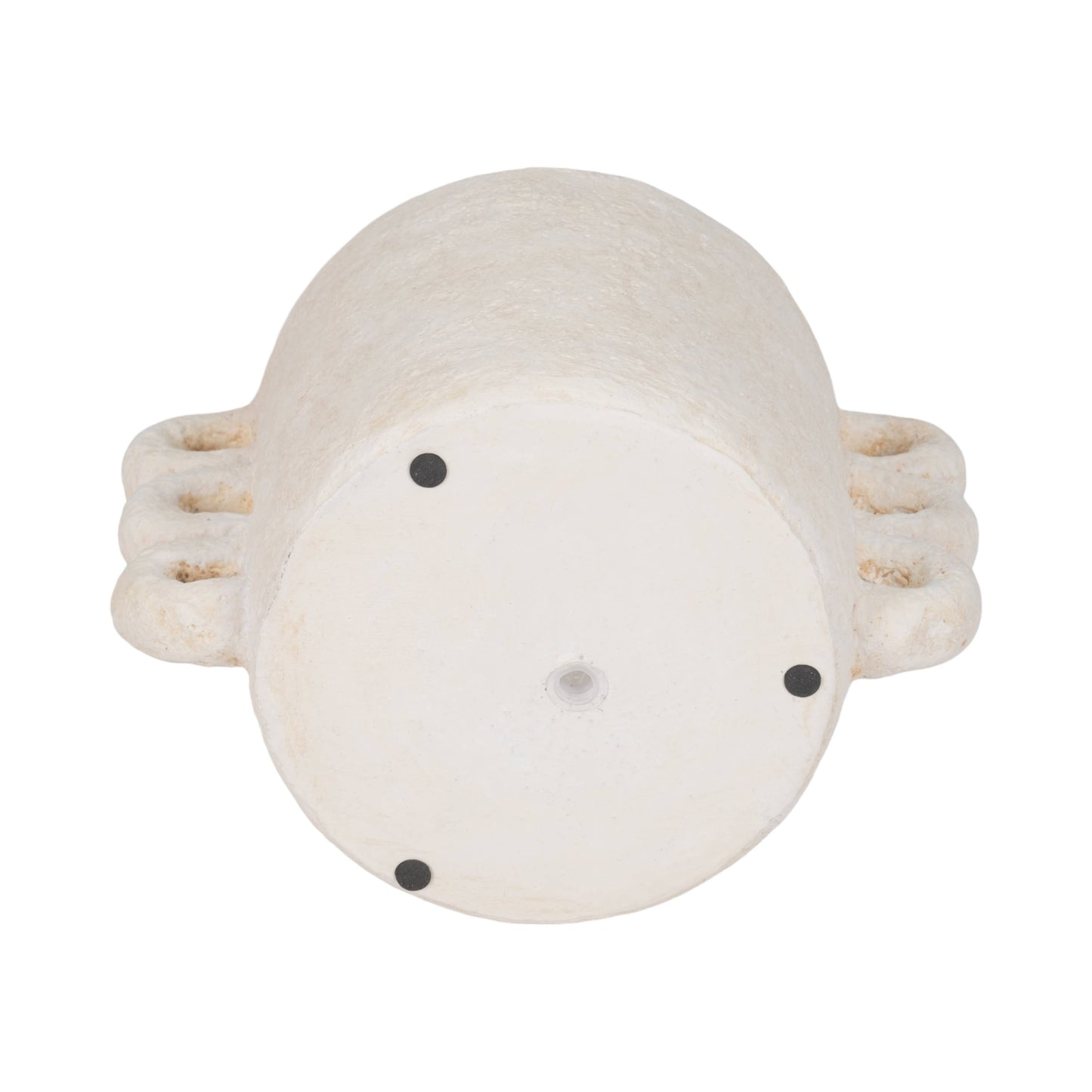 Ceramic Multi-Loop Arch Handle Planter - White, 10 in.