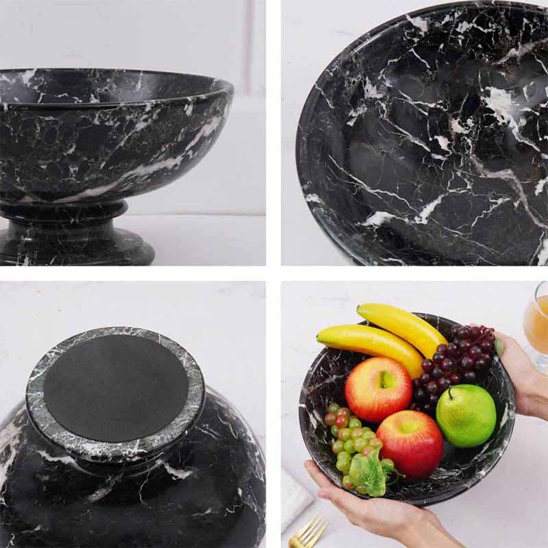 Handmade Marble Fruit Dish / Bowl Design C: Green