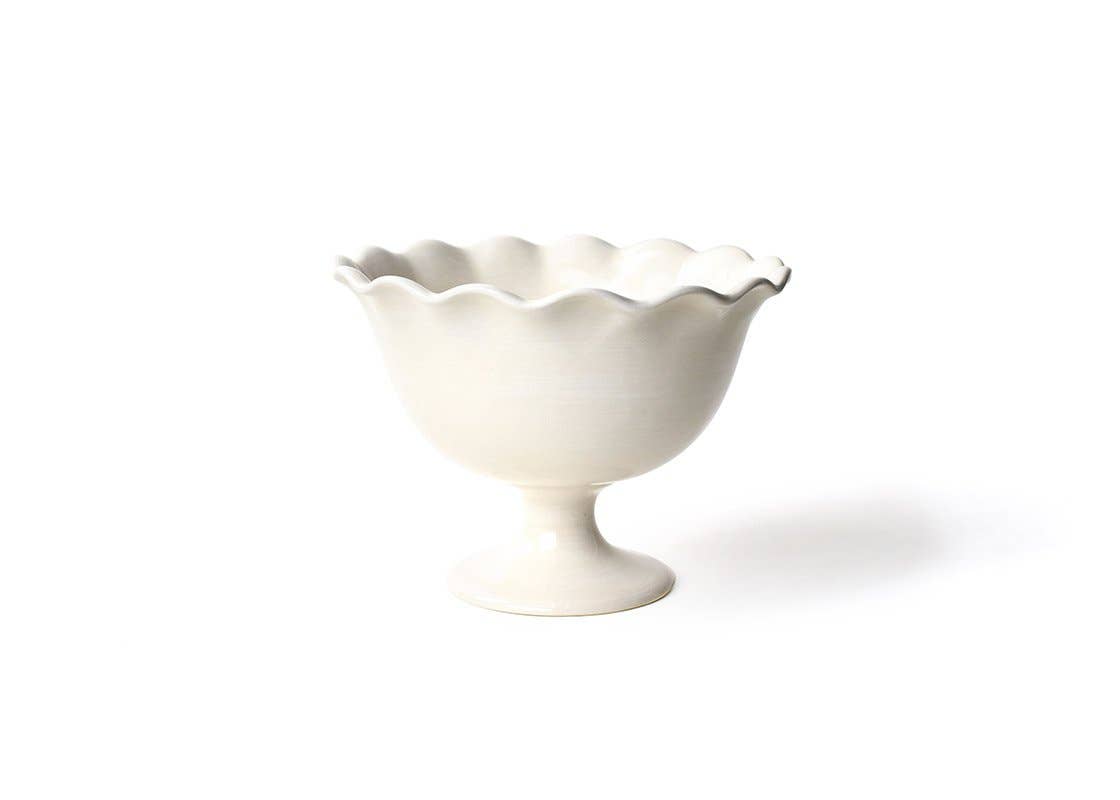 Signature White Ruffle Trifle Bowl