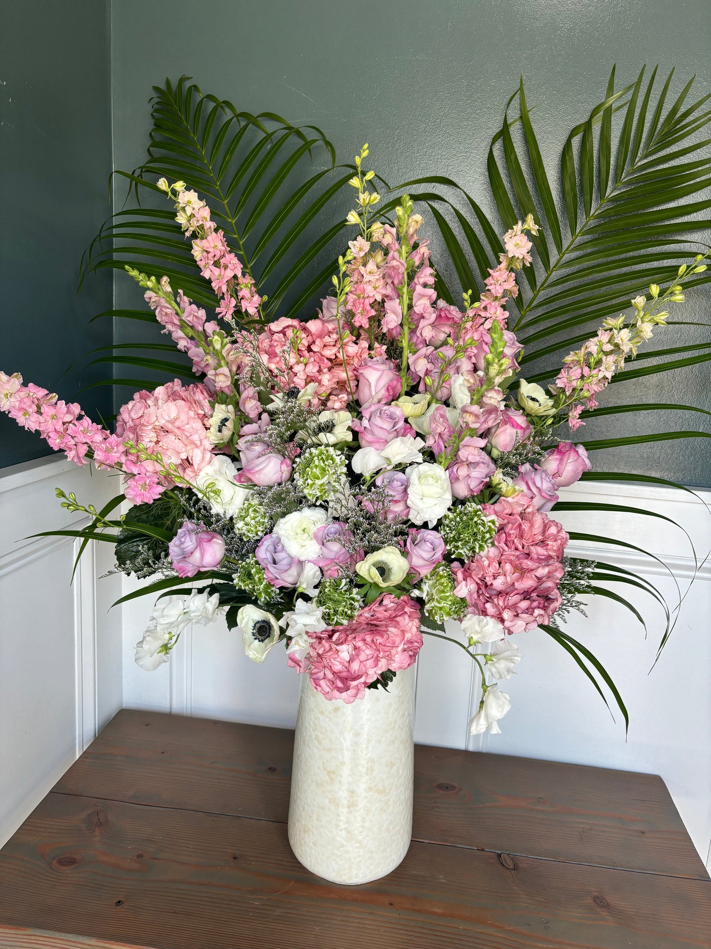 Arrangement in Vase: Over The Top