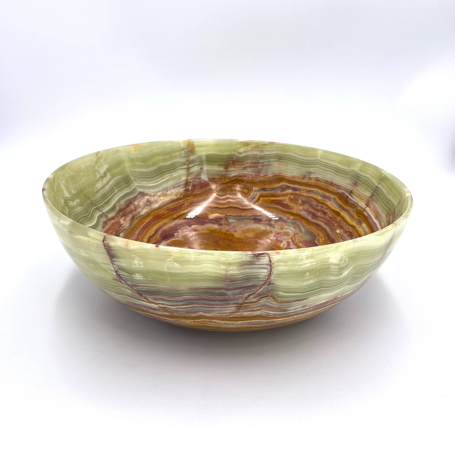 Green Onyx Bowl - 12"