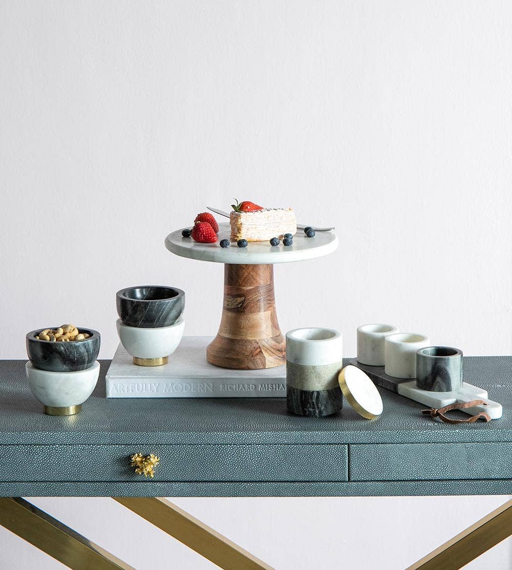 Set of /2 Marble Bowls