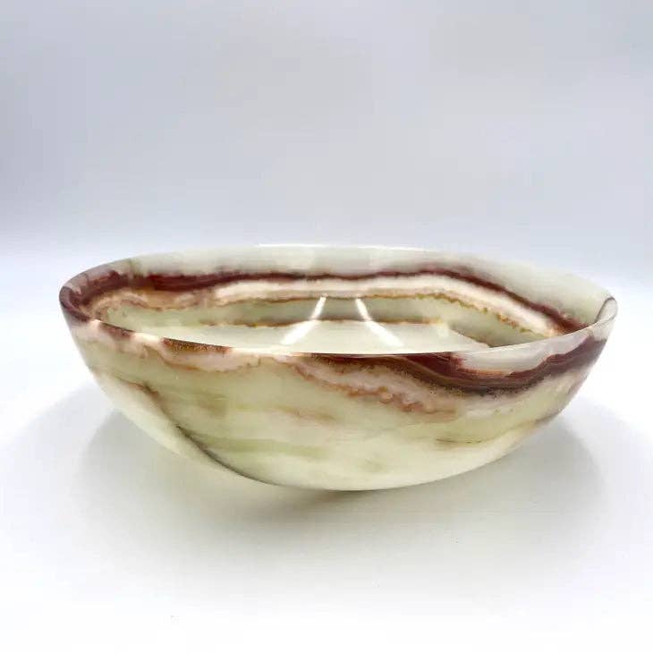 Decorative Bowl in Marble and Onyx - 10": Verona Marble