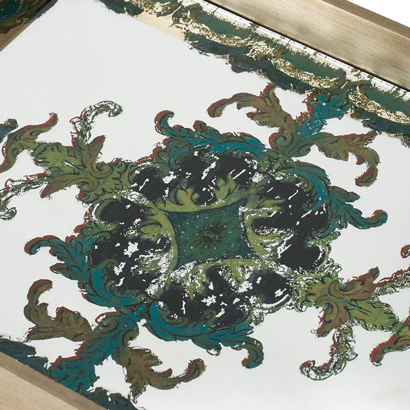 18x13x2" Opulent Baroque Mirror Tray