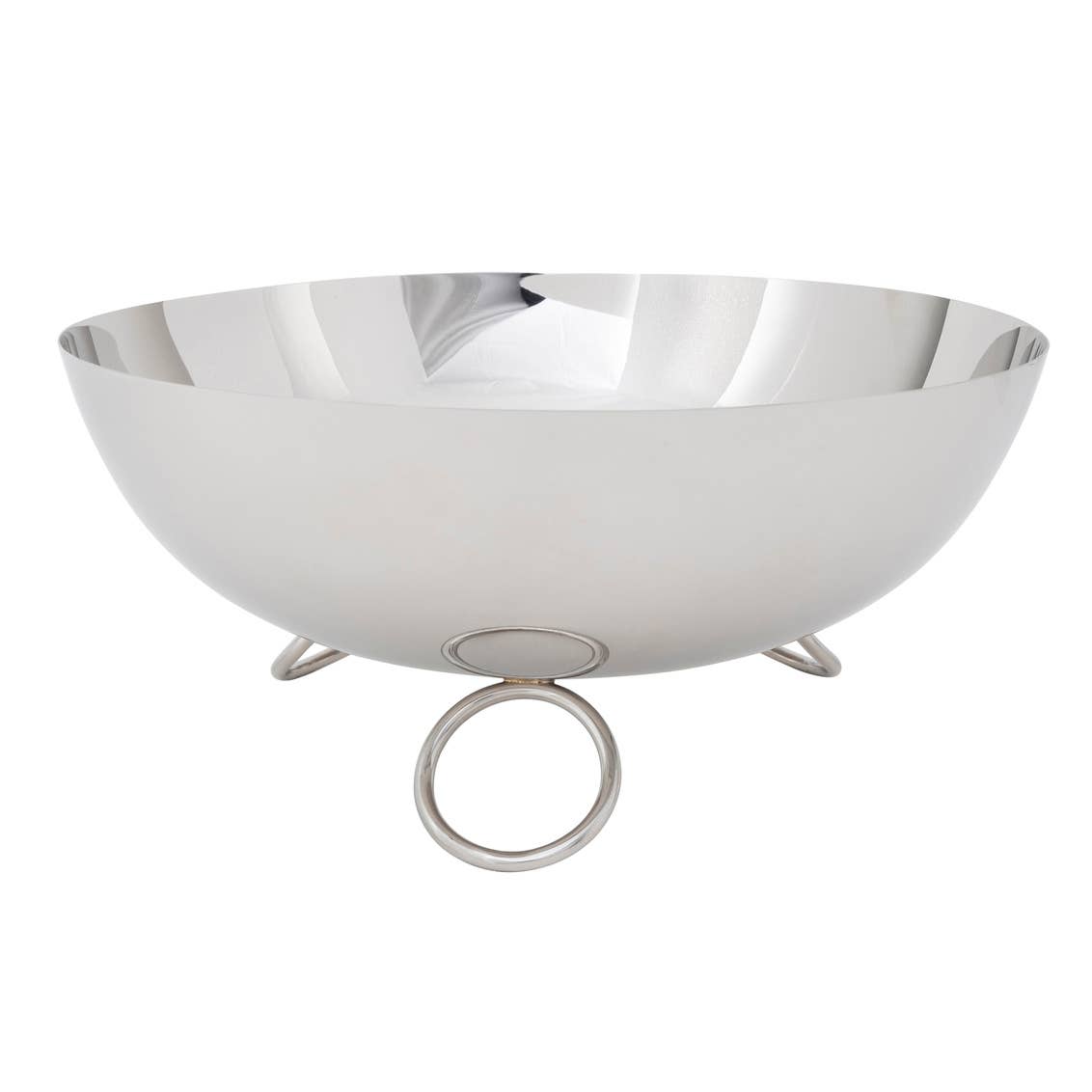 Sphere 12in Salad Bowl - Silver