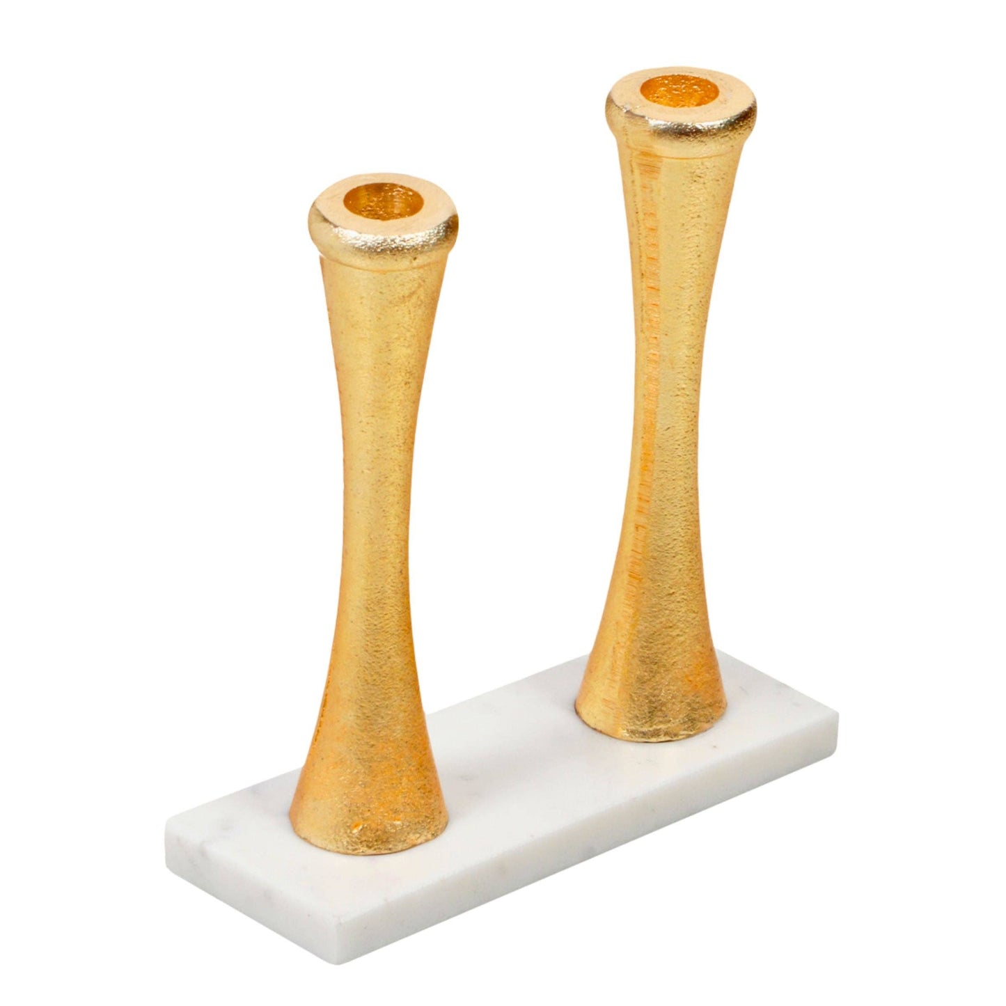 White Marble Tapered Candlestick