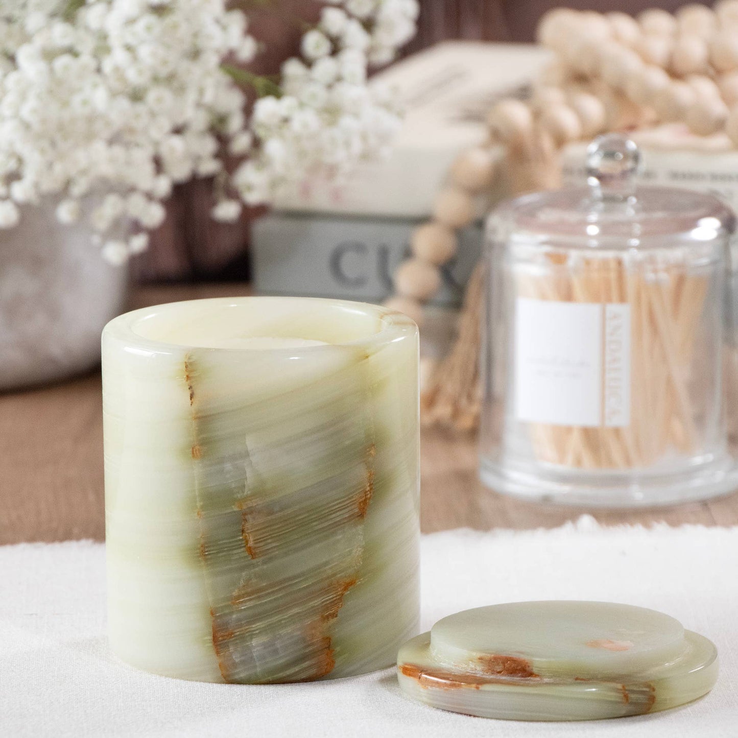 Botanique Neroli Amber Luxe Onyx Candle