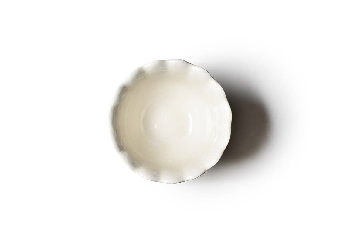 Signature White Ruffle Trifle Bowl