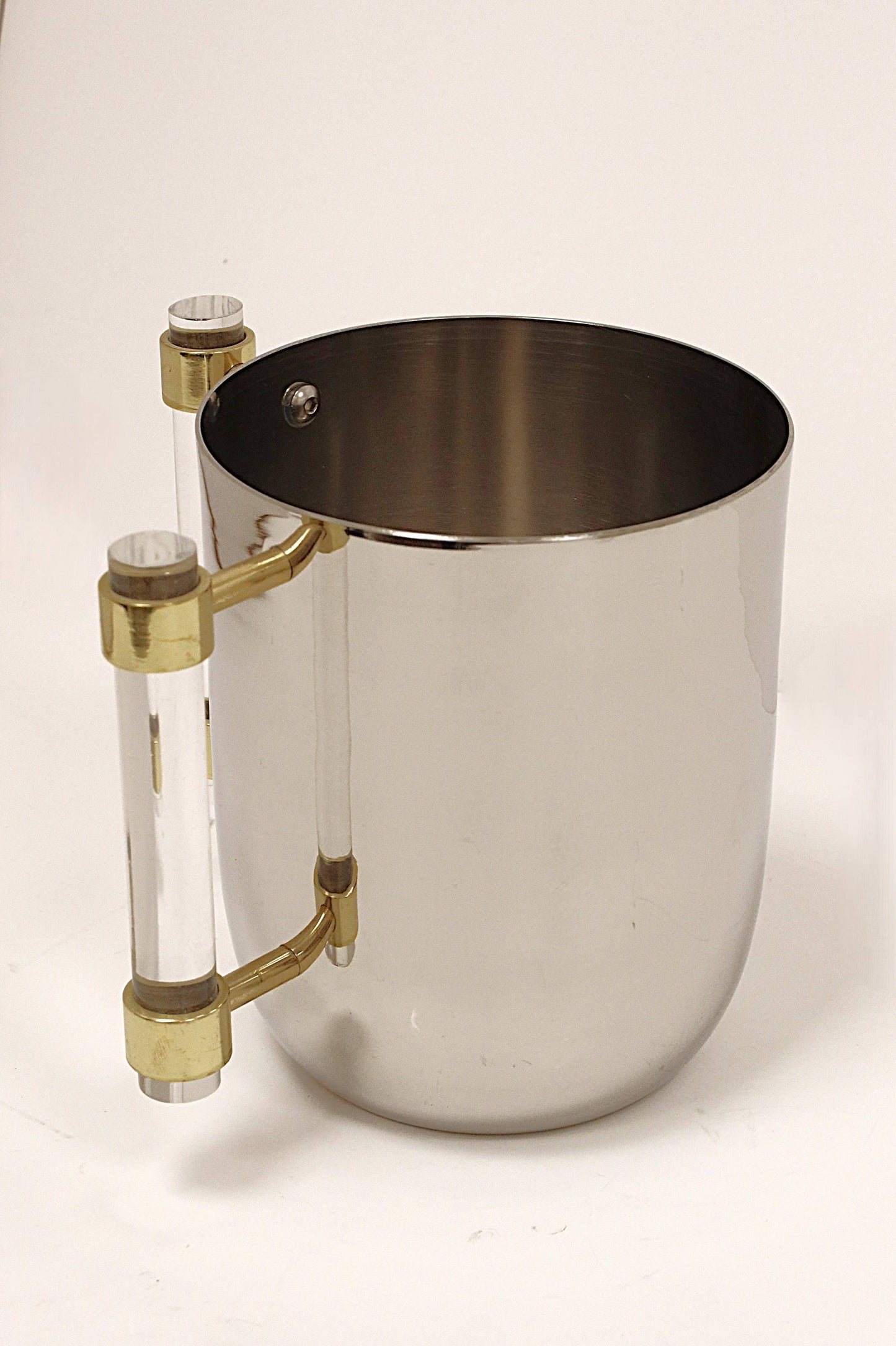 Metal Wash Cup Gold with Cylinder  Handles - 5.1"H