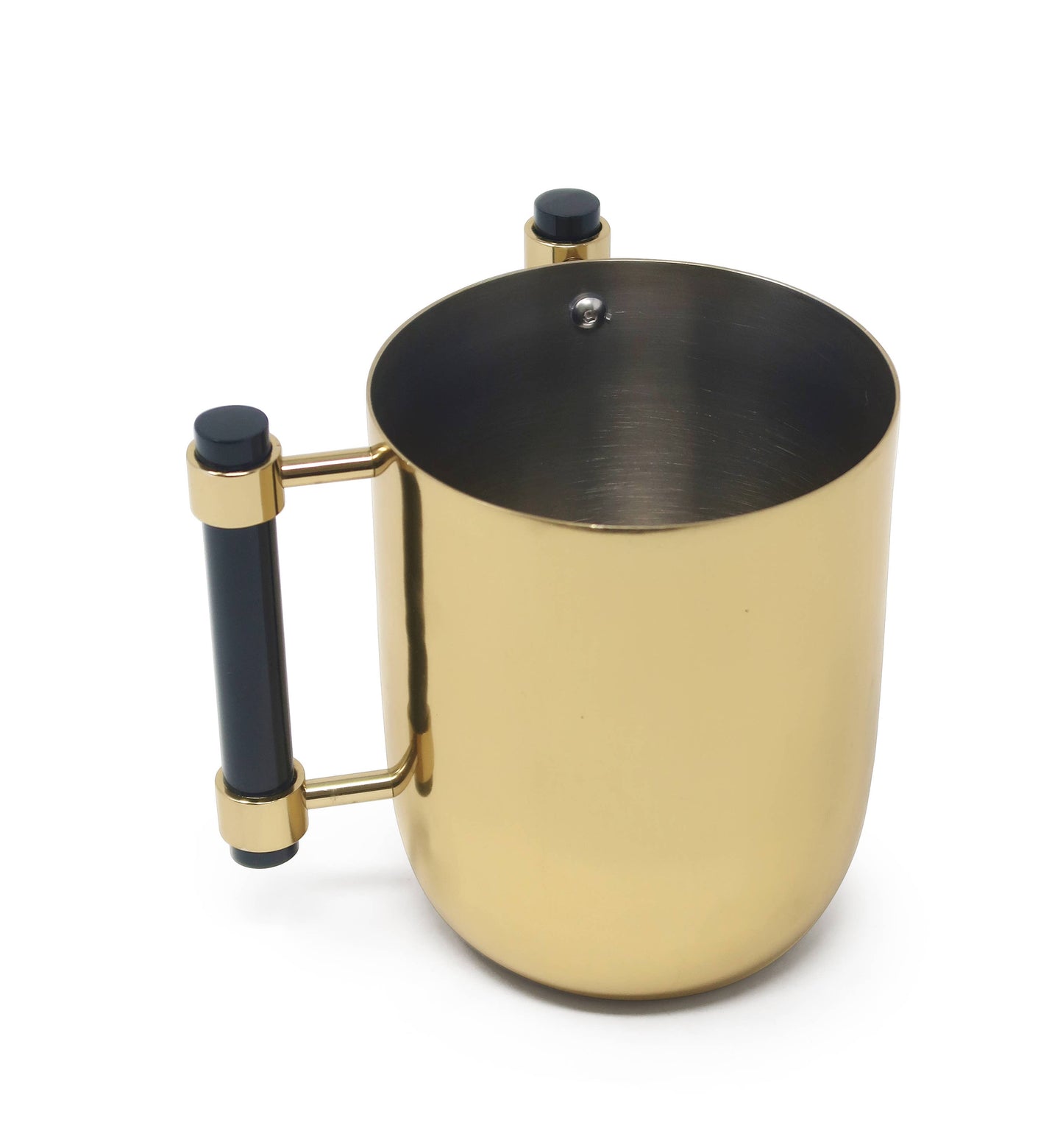 Metal Wash Cup Gold with Cylinder  Handles - 5.1"H