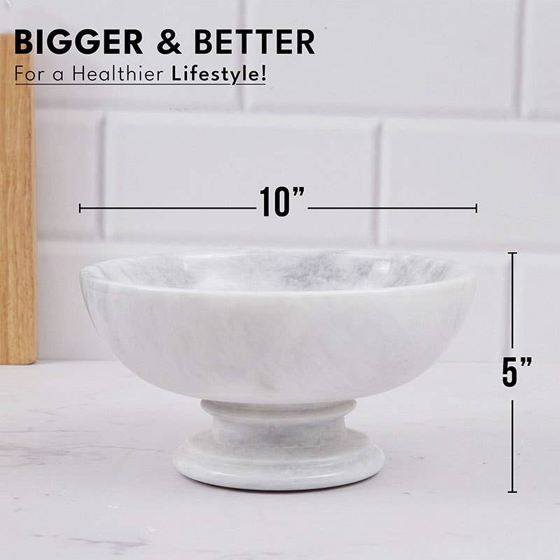 Handmade Marble Fruit Dish / Bowl Design C: Green