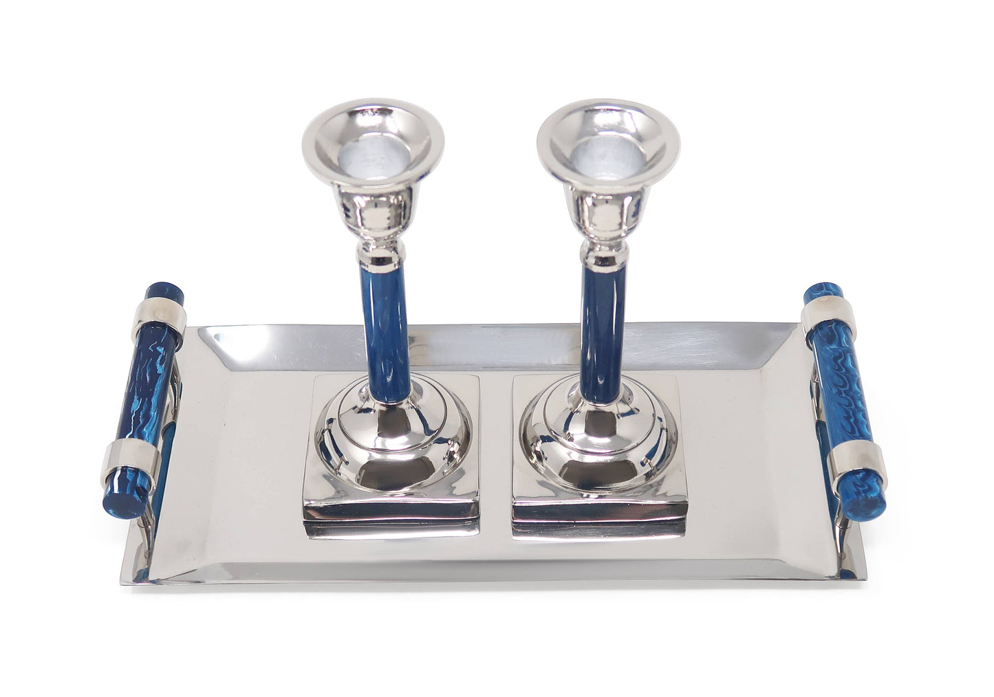 Candlestick Set with Tray (Available in Multiple Colors)