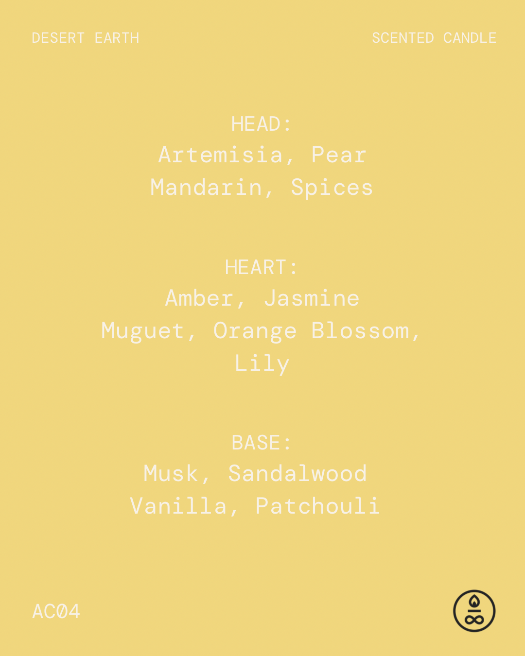 Desert Earth Candle 160g