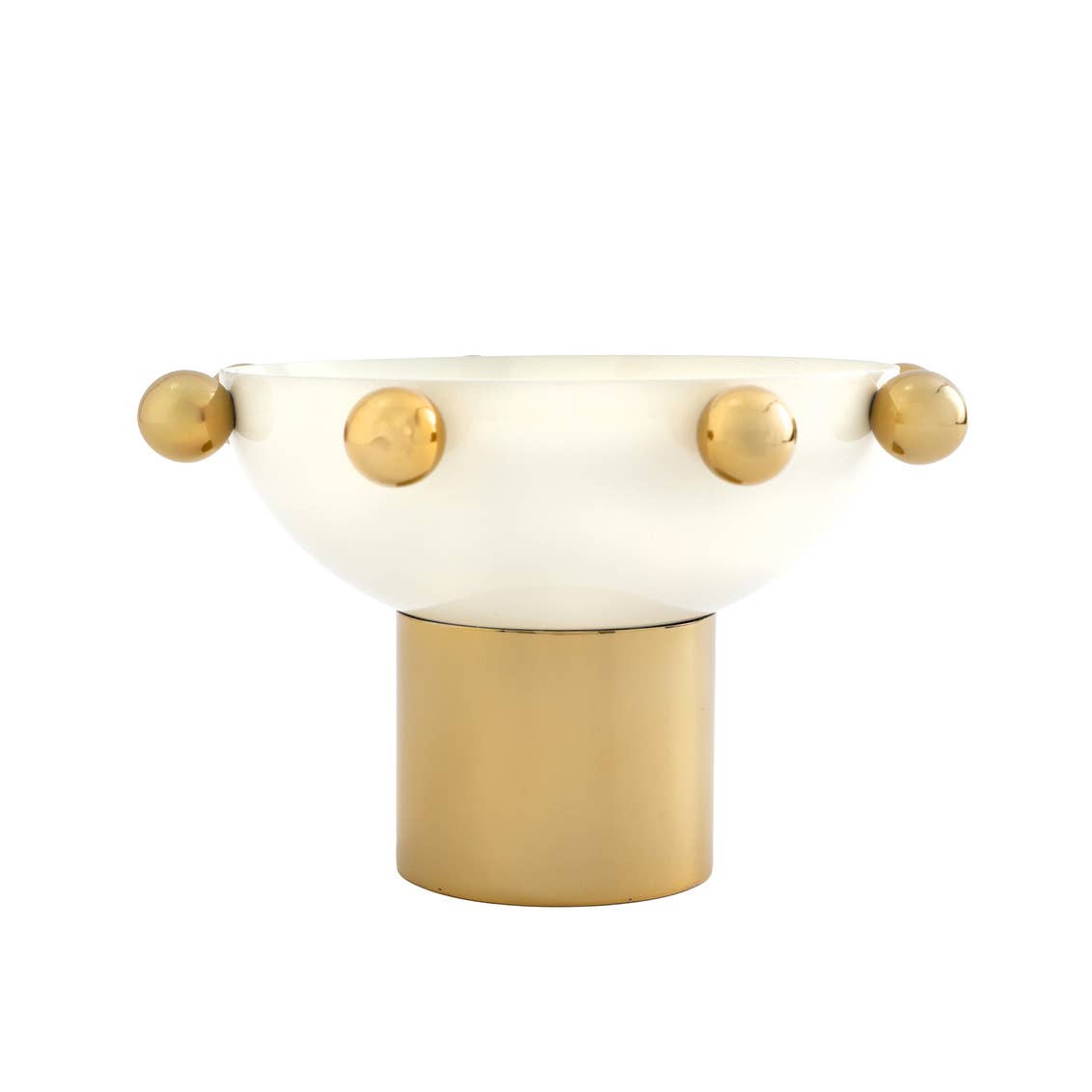 White and Gold Nut Bowl