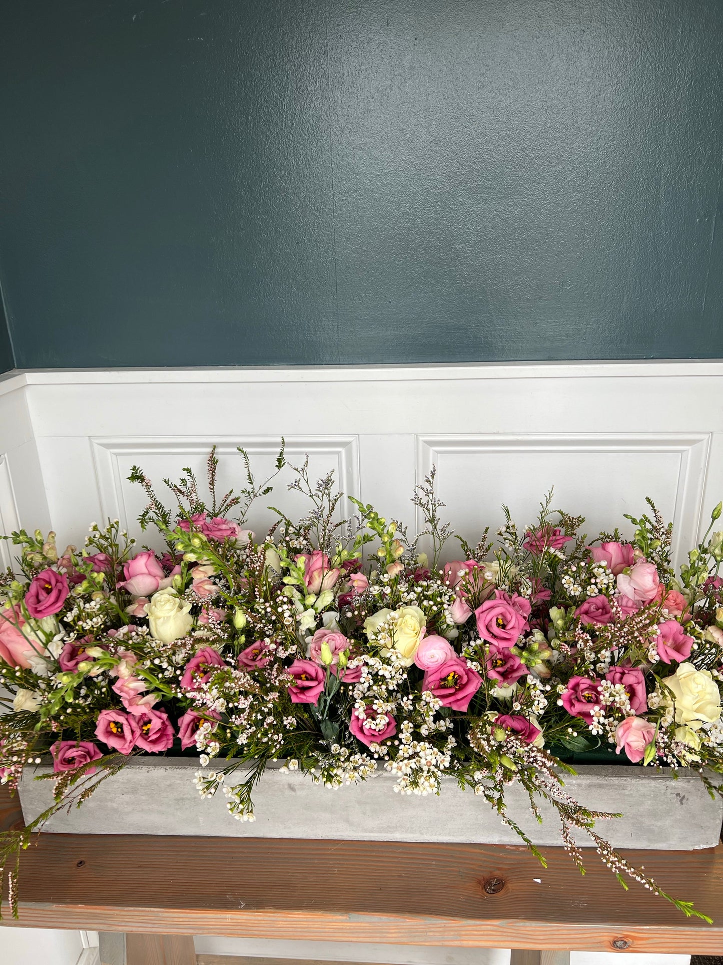 Lush Concrete Tablescape