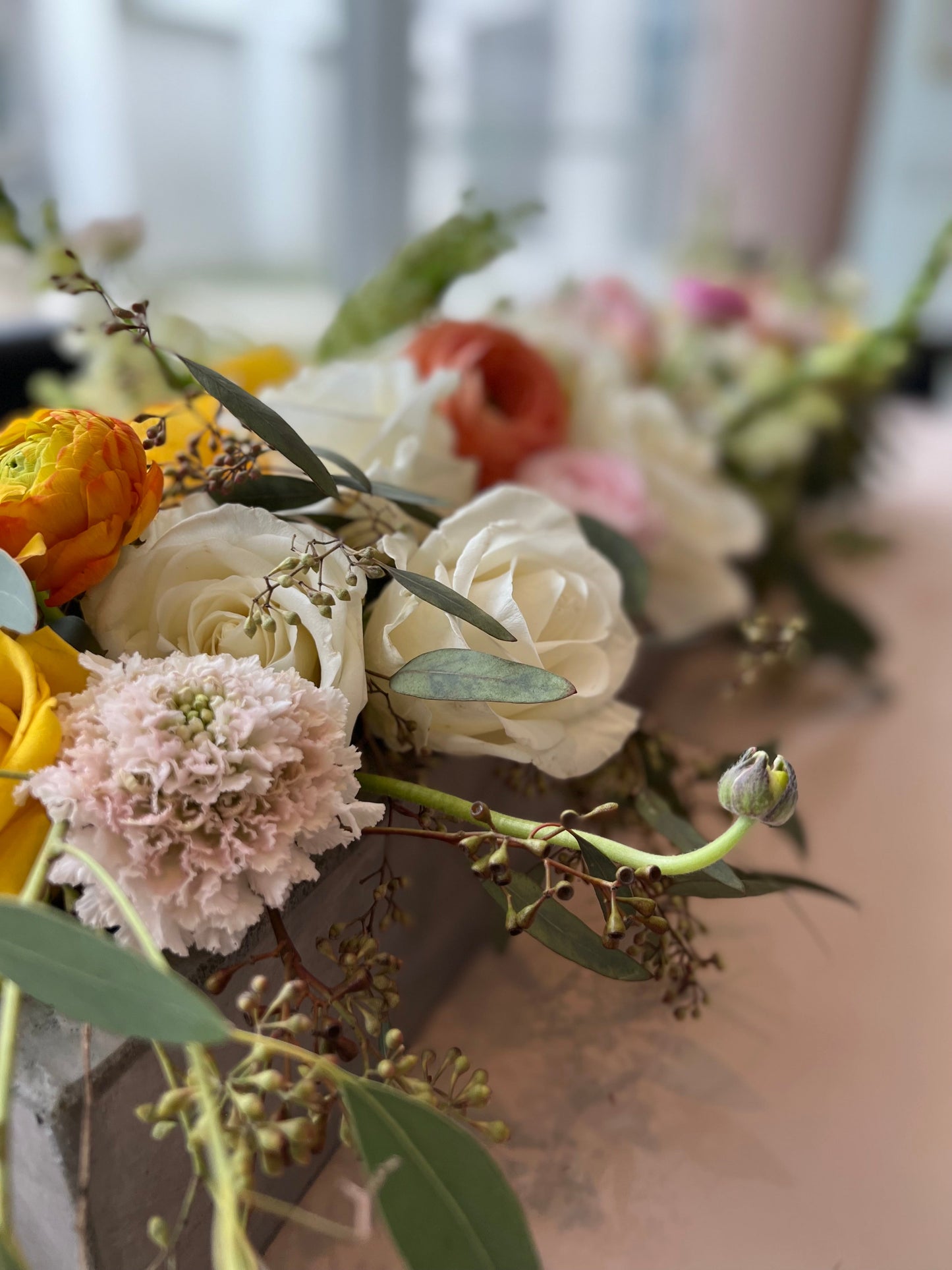 Lush Concrete Tablescape